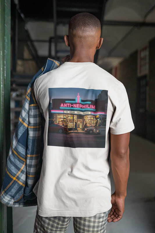 Retro dessert diner anti nephilim t-shirt (unisex), Kirk Ave. Apparel