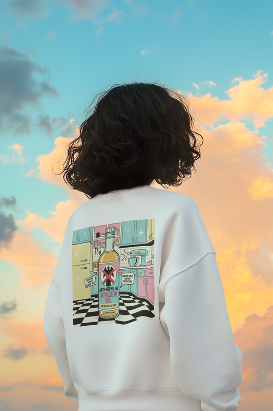 Retro kitchen anti nephilim sweatshirt (unisex), Kirk Ave. Apparel