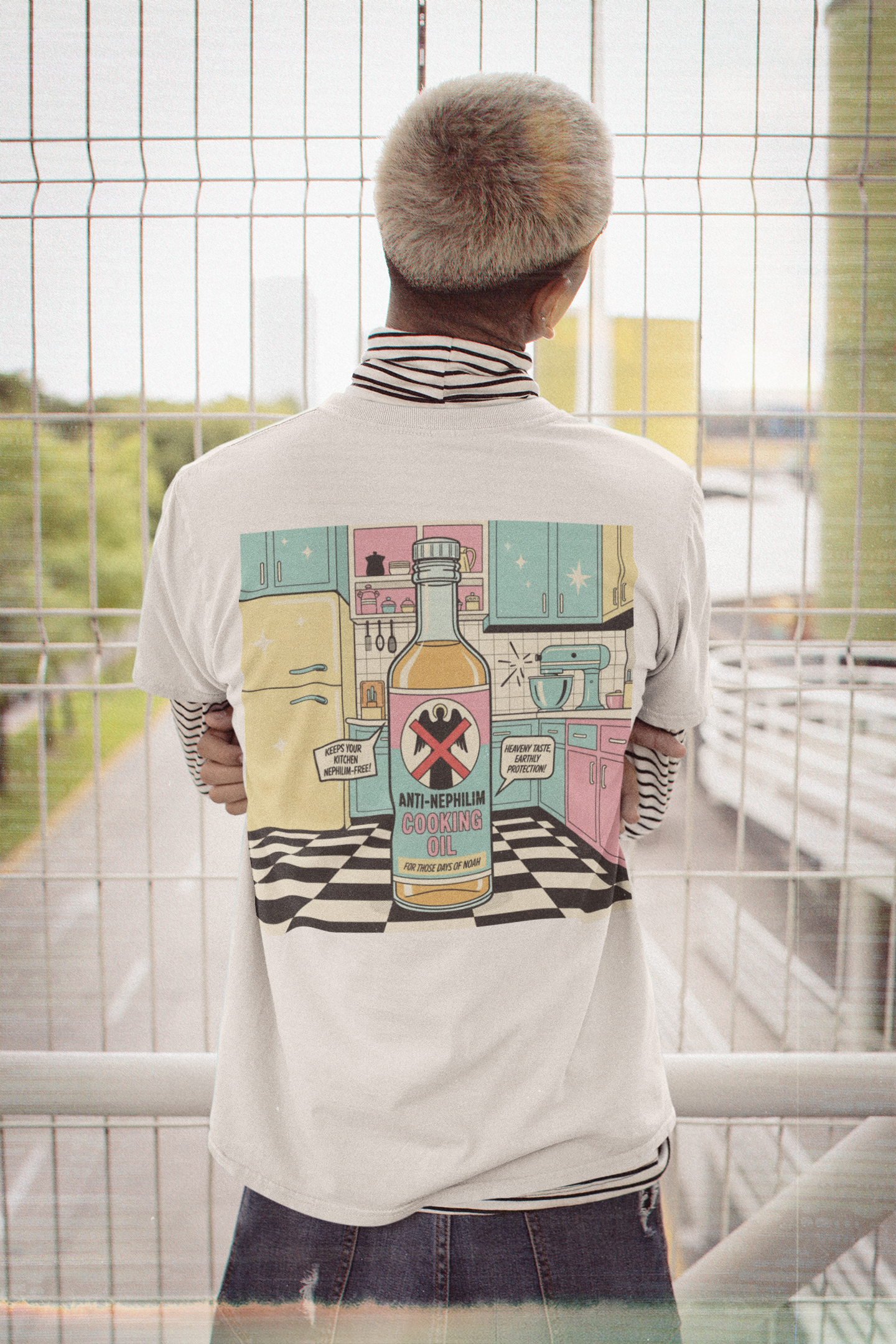 Retro kitchen anti nephilim t shirt (unisex), Kirk Ave. Apparel