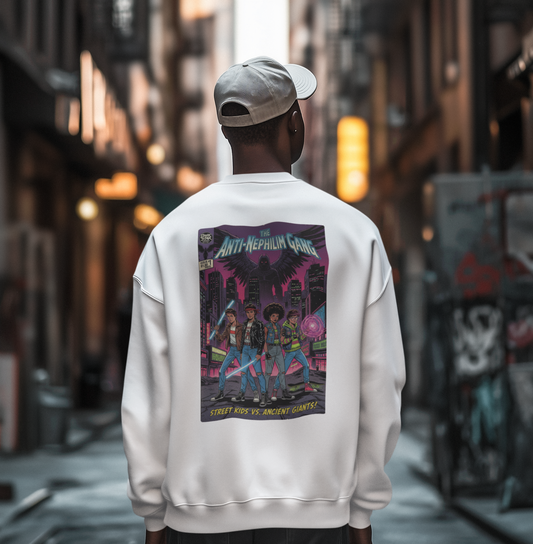 Retro comic anti nephilim sweatshirt (unisex), Kirk Ave. Apparel