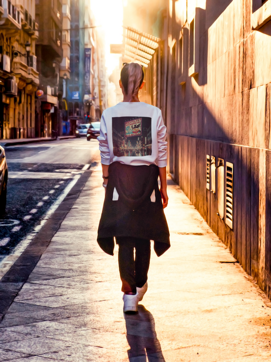 Retro neon anti nephilim soup sweatshirt (unisex), Kirk Ave. Apparel