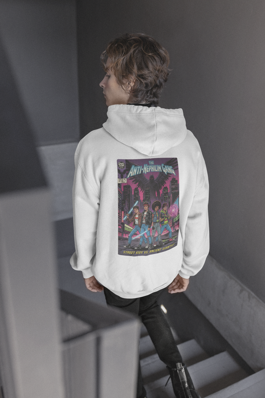 Retro comic anti nephilim hoodie (unisex), Kirk Ave. Apparel