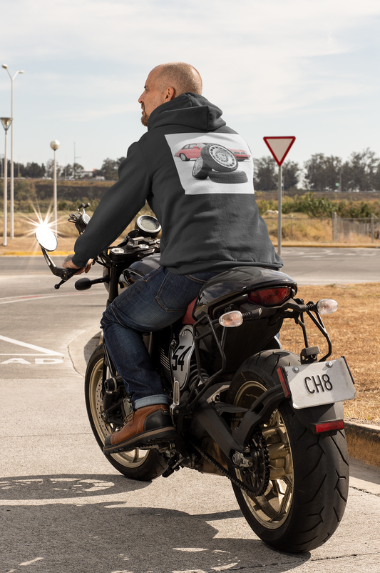 Retro sports car anti nephilim hoodie (unisex), Kirk Ave. Apparel