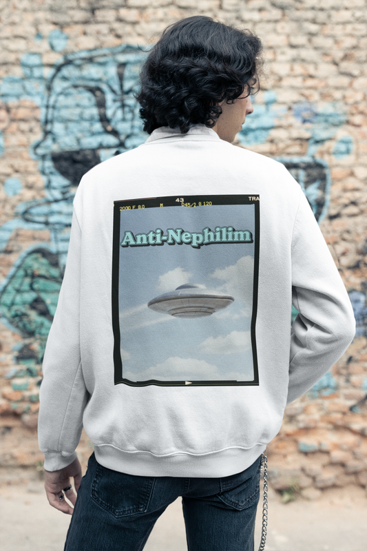 Retro anti nephilim UFO sweatshirt (unisex), Kirk Ave. Apparel