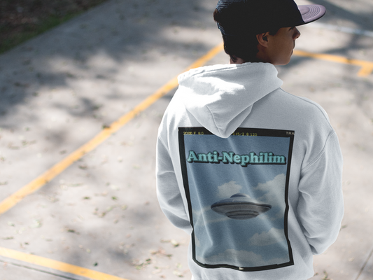 Retro anti nephilim UFO hoodie (unisex), Kirk Ave. Apparel