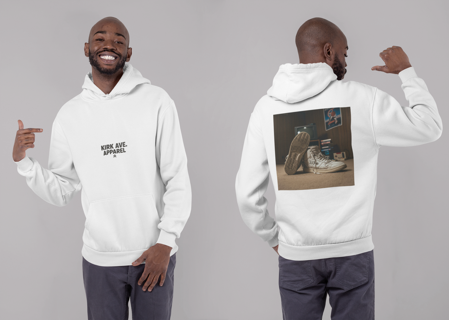 Vintage sneakers anti nephilim hoodie (unisex), Kirk Ave. Apparel