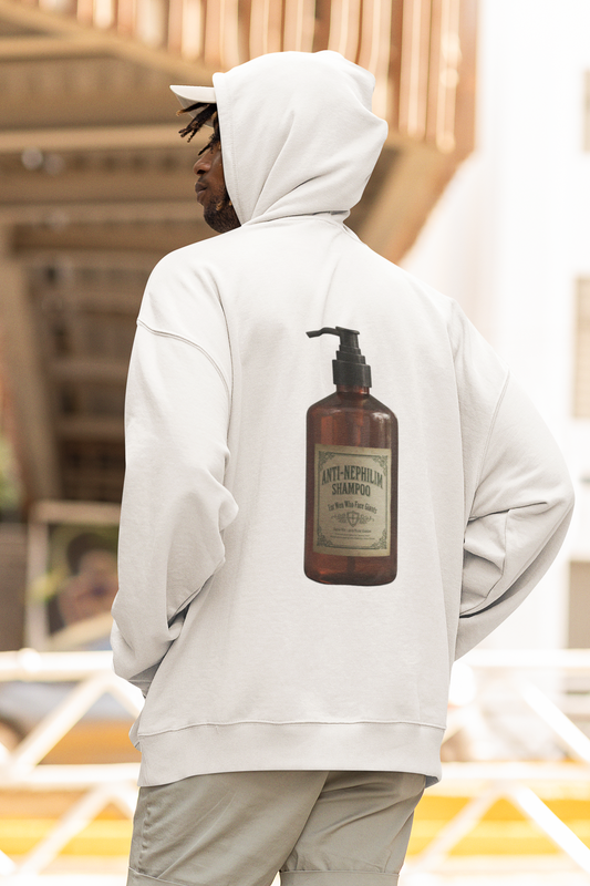 Anti nephilim shampoo hoodie (unisex), Kirk Ave. Apparel