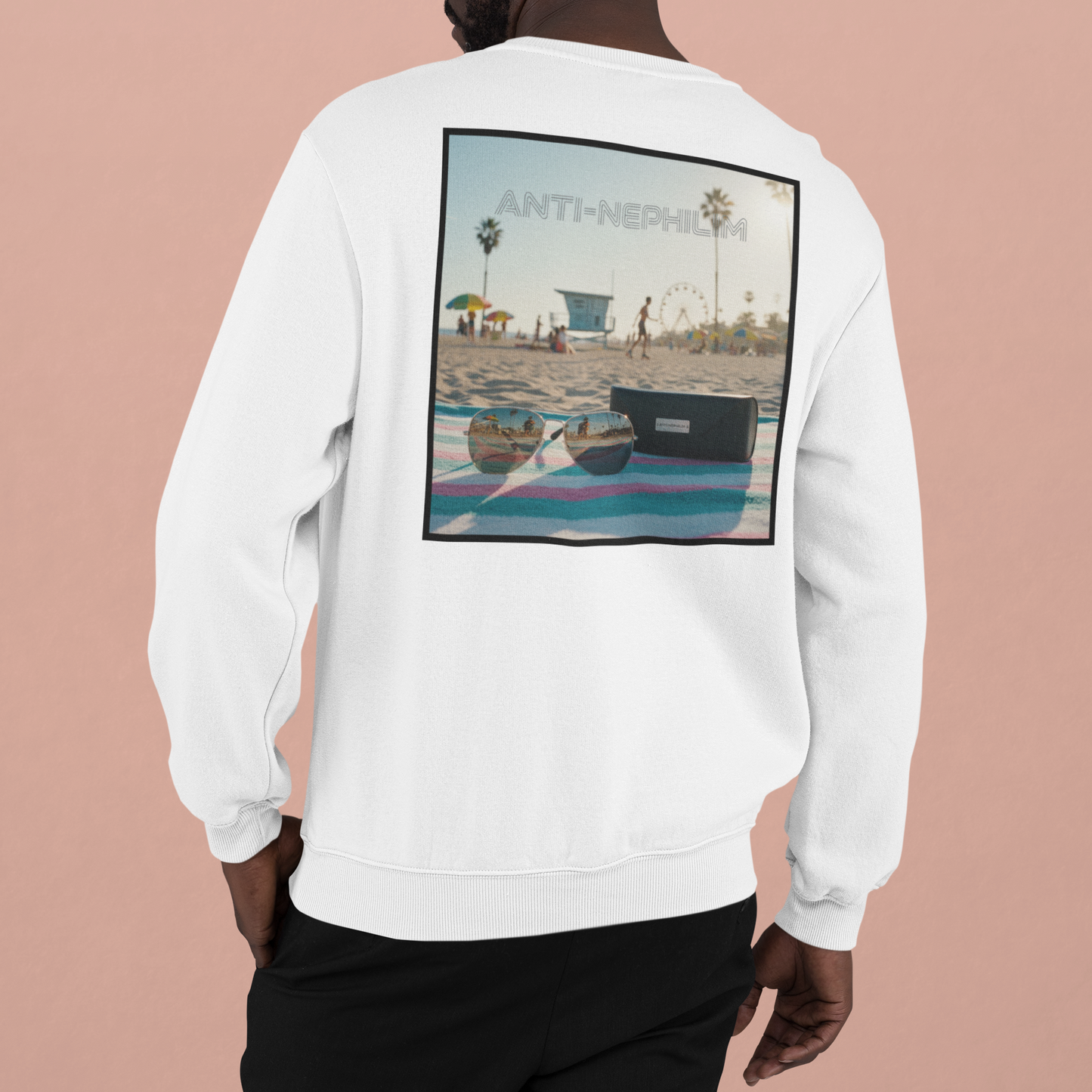 Beach shades anti nephilim sweatshirt, Kirk Ave. Apparel