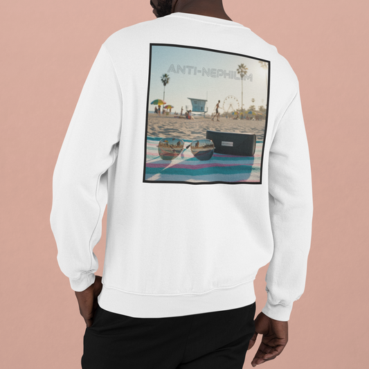 Beach shades anti nephilim sweatshirt, Kirk Ave. Apparel