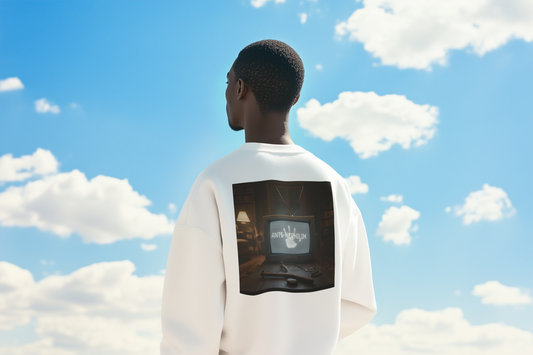 Retro TV anti nephilim sweatshirt (unisex), Kirk Ave. Apparel