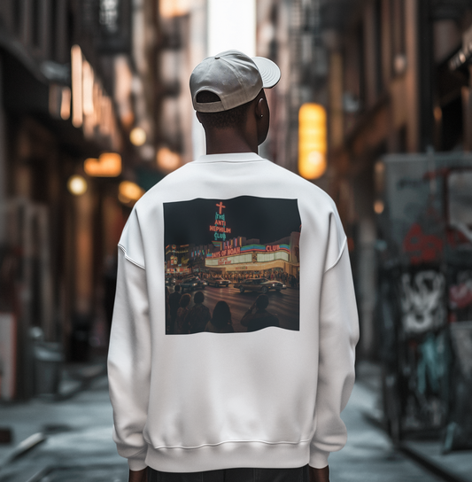Vintage casino anti nephilim sweatshirt (unisex), Kirk Ave. Apparel
