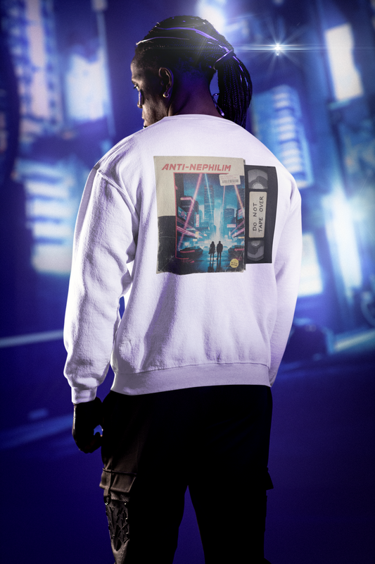 Retro vhs sci-fi anti nephilim sweatshirt (unisex), Kirk Ave. Apparel