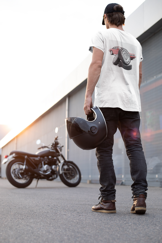 Retro sports car anti nephilim t shirt (unisex), Kirk Ave. Apparel