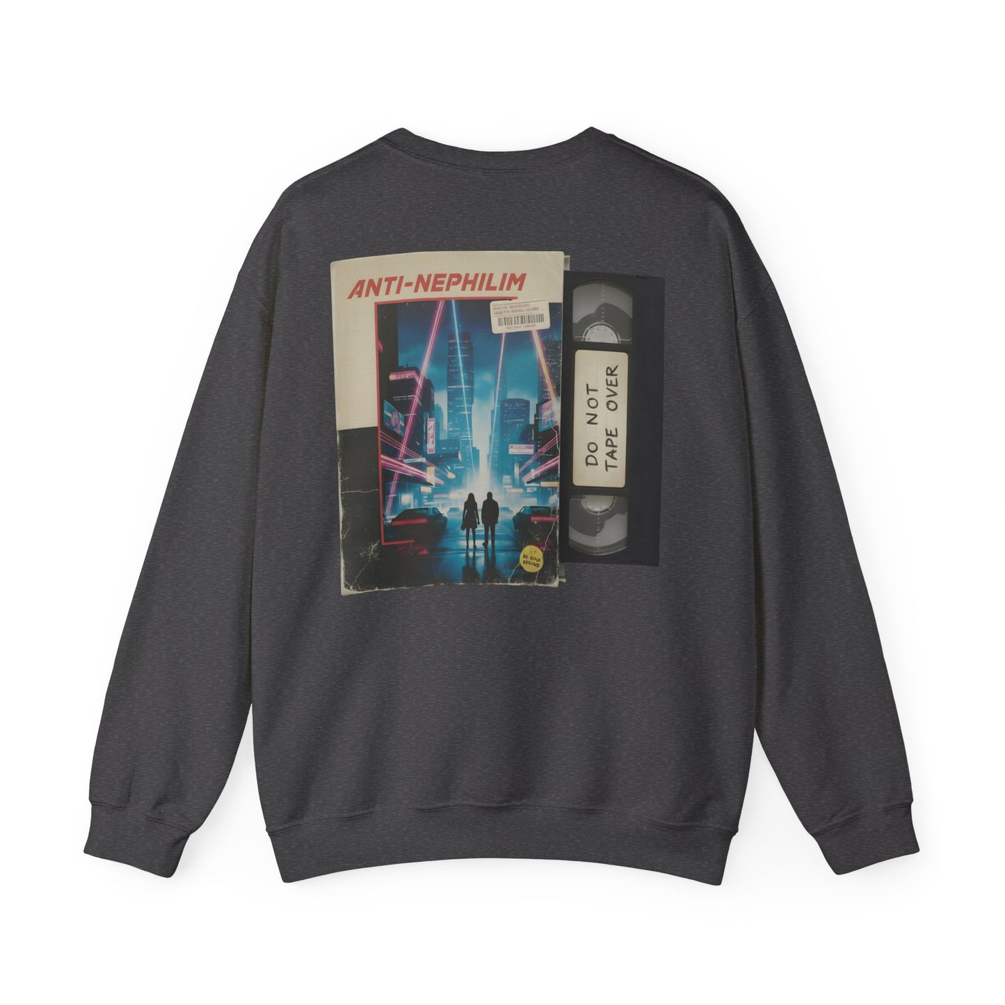 Retro vhs sci-fi anti nephilim sweatshirt (unisex), Kirk Ave. Apparel