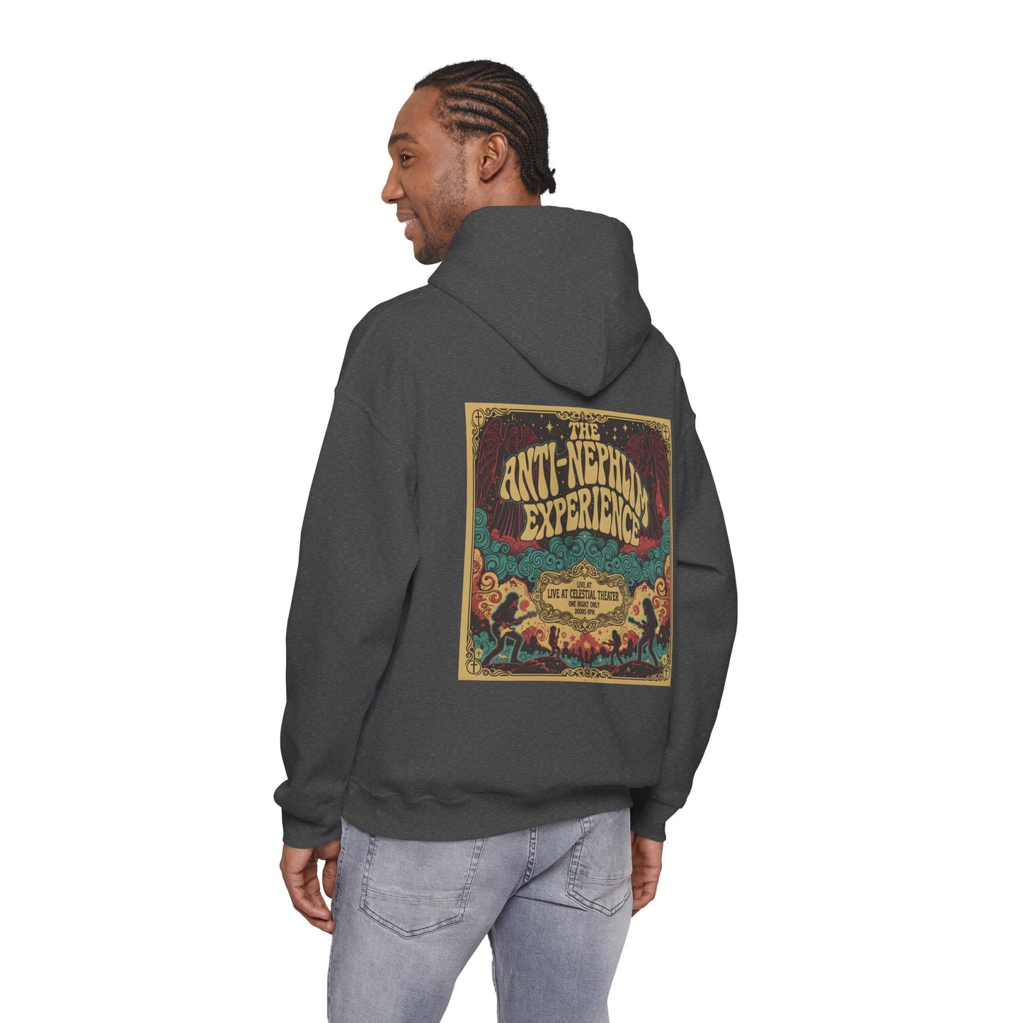 Retro concert poster anti nephilim hoodie (unisex), Kirk Ave. Apparel