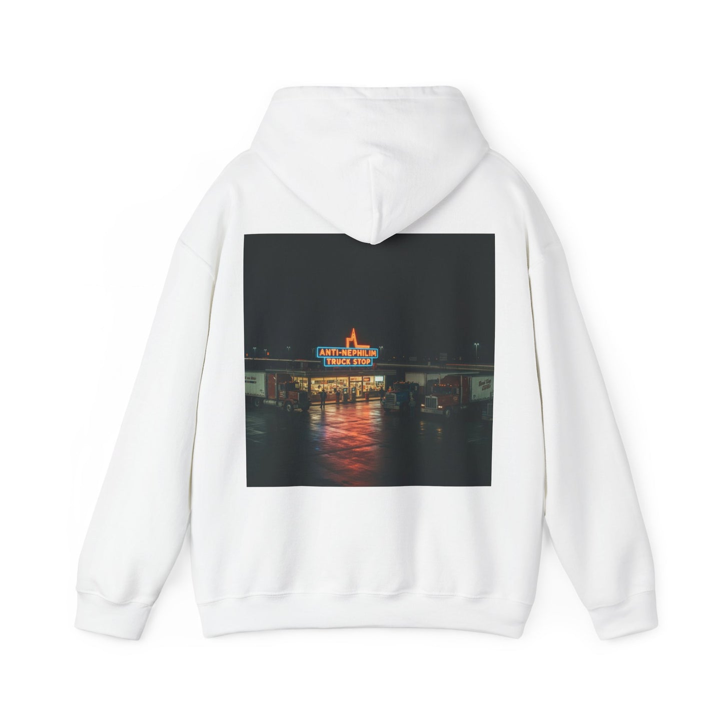 Retro truck stop anti nephilim hoodie (unisex), Kirk Ave. Apparel