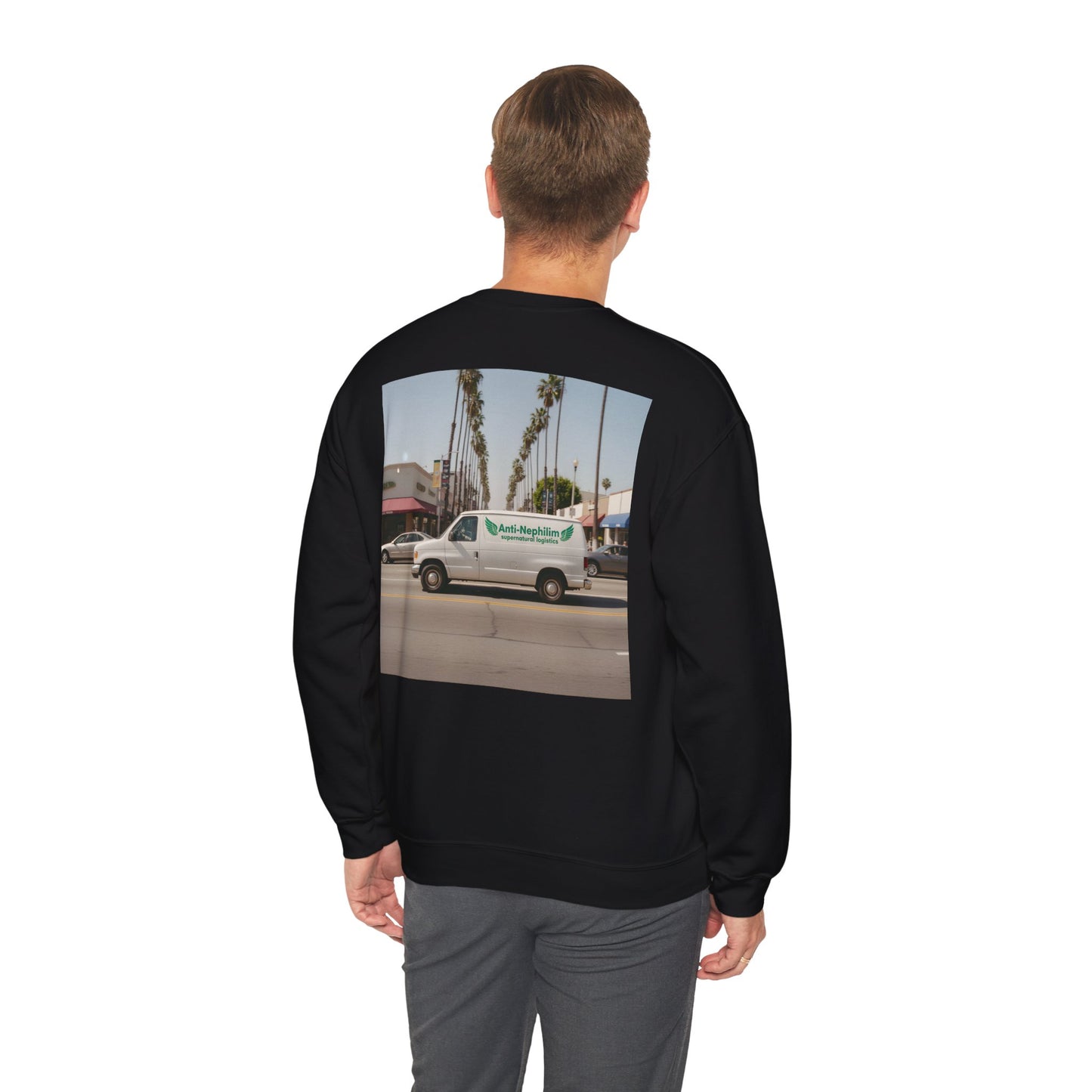 90s California Van anti-nephilim sweatshirt (unisex), Kirk Ave. Apparel