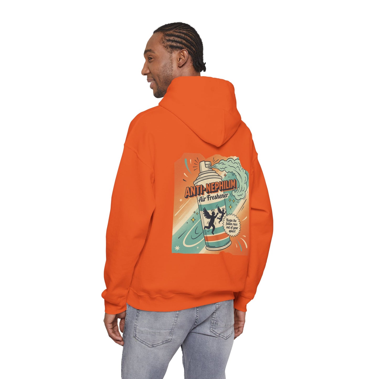 Retro anti nephilim air freshener hoodie (unisex), Kirk Ave. Apparel