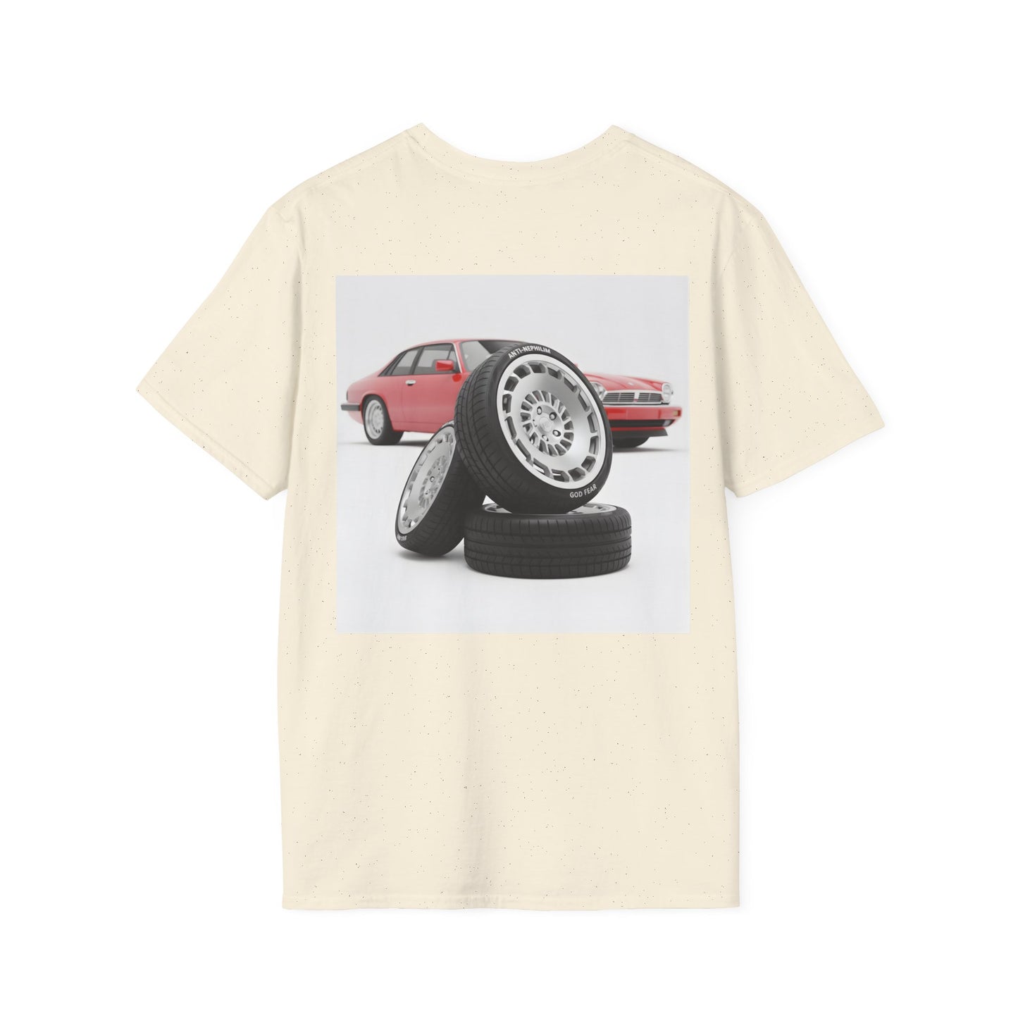 Retro sports car anti nephilim t shirt (unisex), Kirk Ave. Apparel