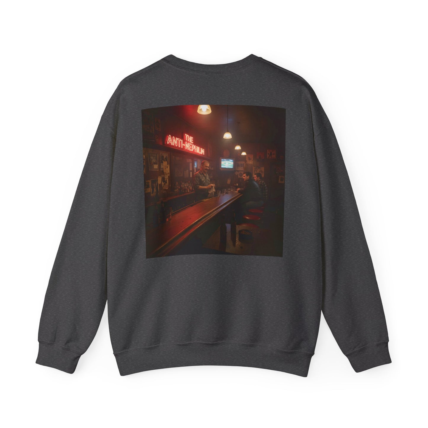 Retro neon dive bar anti nephilim sweatshirt (unisex), Kirk Ave. Apparel