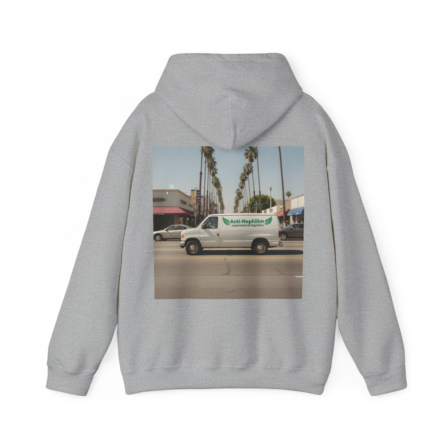 90s California Van anti-nephilim hoodie (unisex), Kirk Ave. Apparel