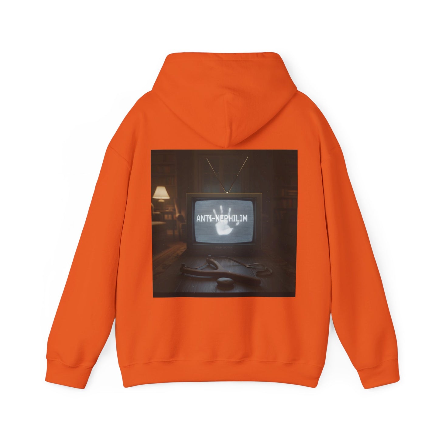 Retro TV anti nephilim hoodie (unisex), Kirk Ave. Apparel