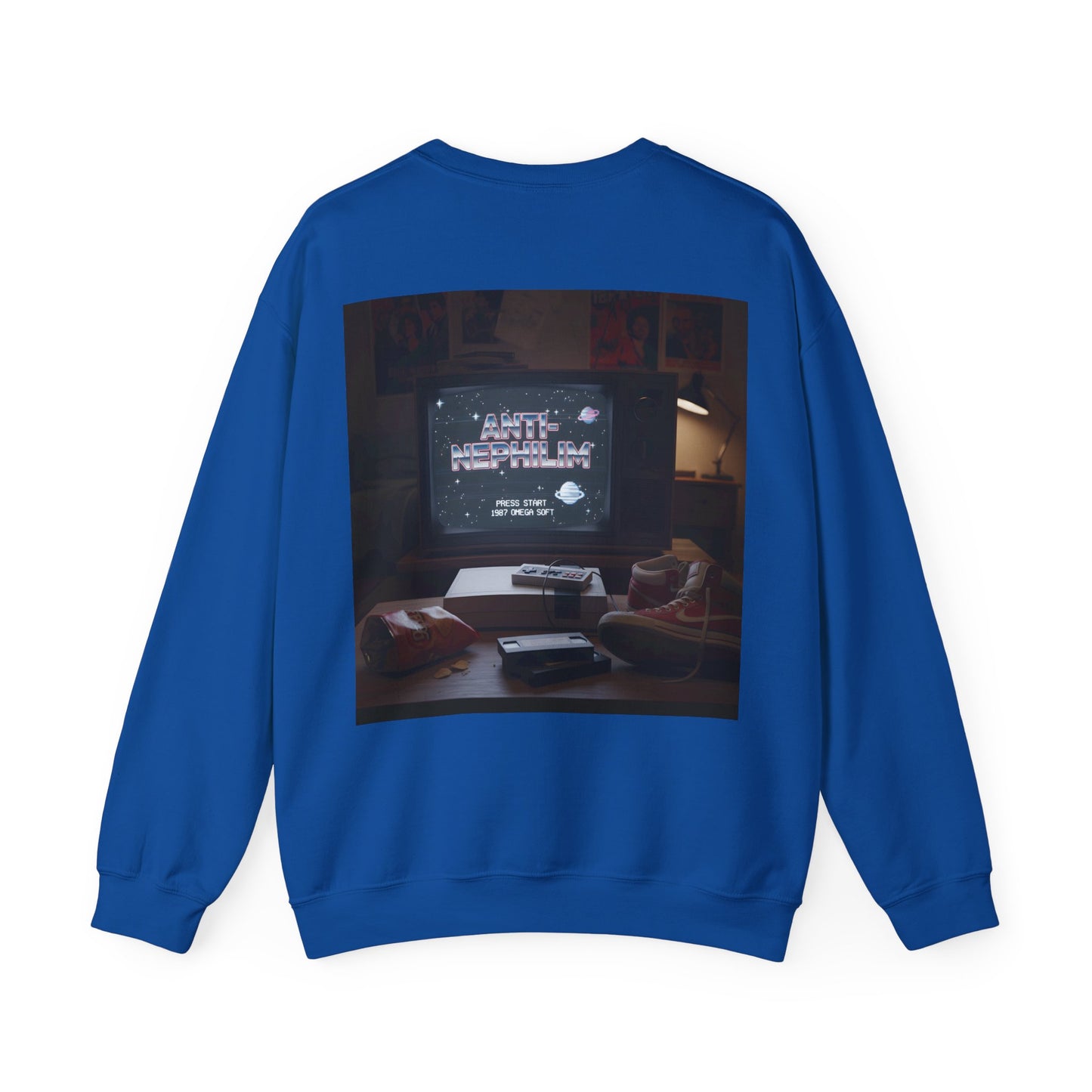 Retro gamer anti-nephilim sweatshirt (unisex), Kirk Ave. Apparel