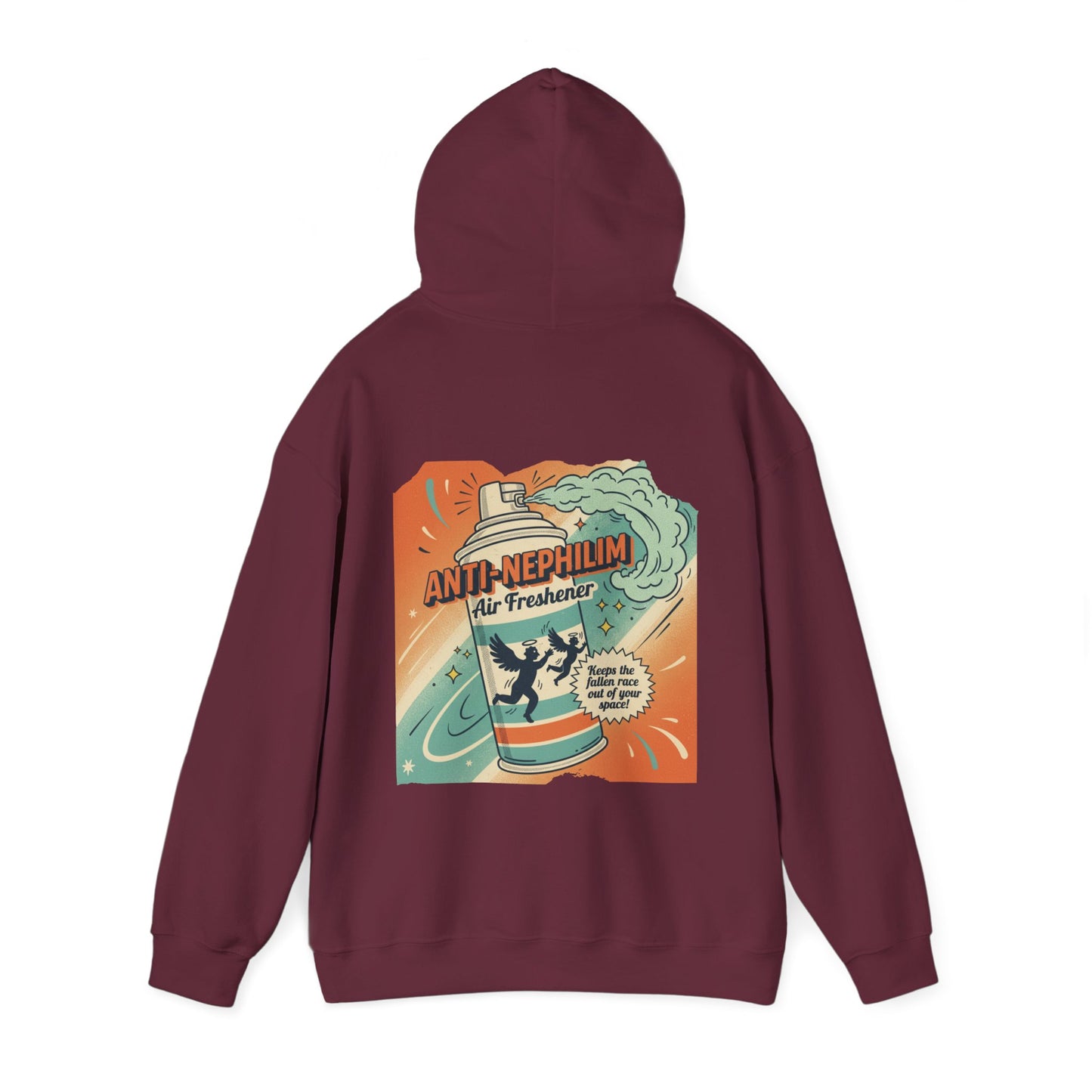 Retro anti nephilim air freshener hoodie (unisex), Kirk Ave. Apparel