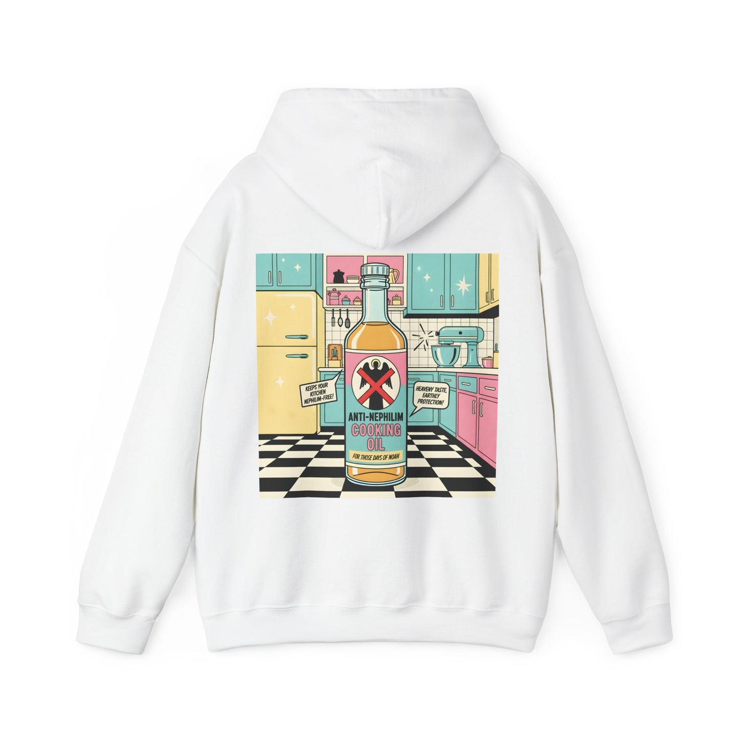 Retro kitchen anti nephilim hoodie (unisex), Kirk Ave. Apparel