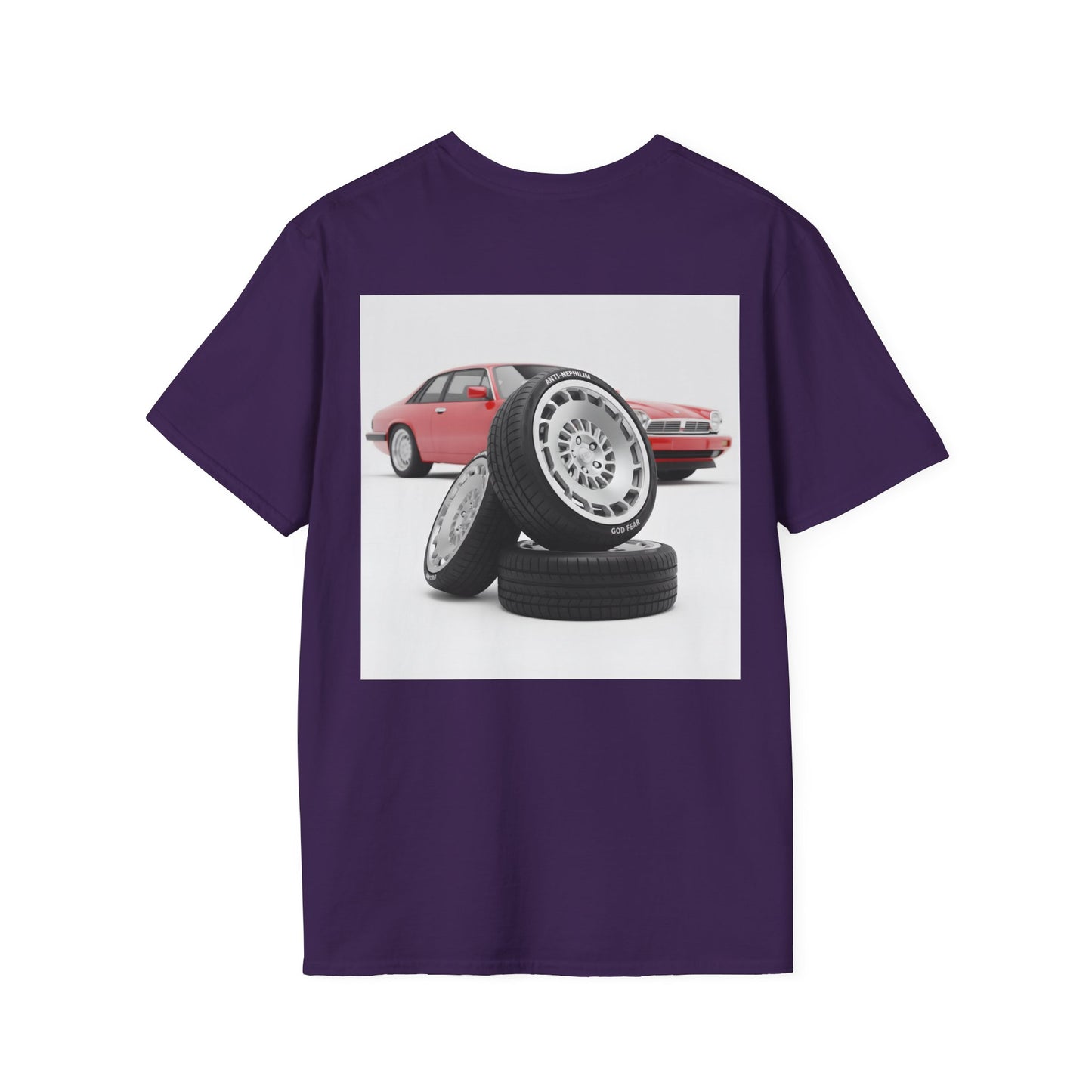 Retro sports car anti nephilim t shirt (unisex), Kirk Ave. Apparel