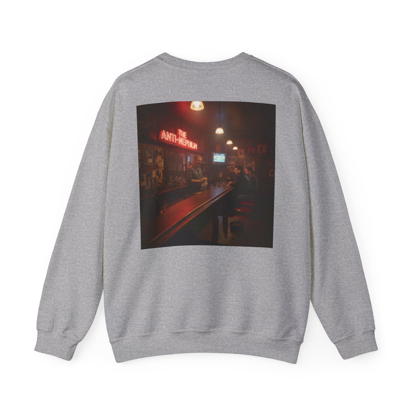 Retro neon dive bar anti nephilim sweatshirt (unisex), Kirk Ave. Apparel