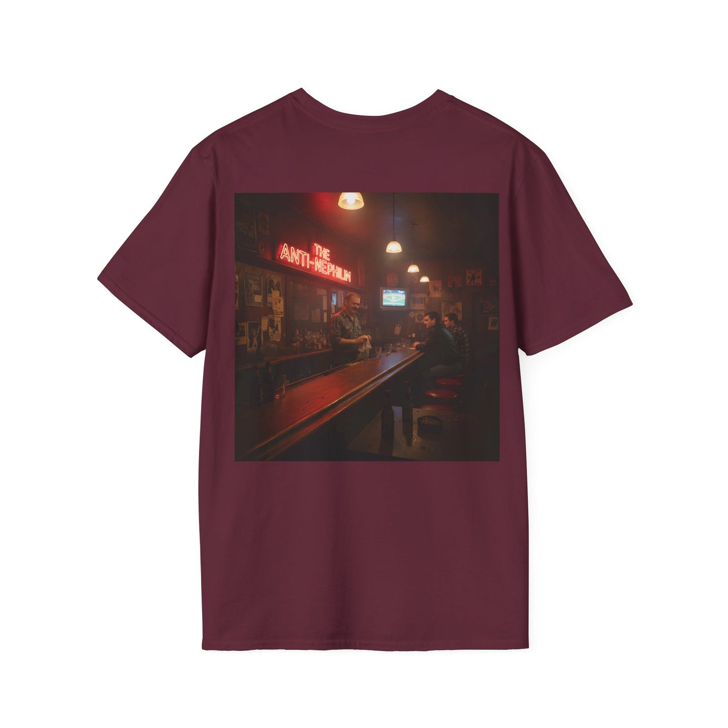 Neon bar scene anti nephilim t shirt —  Kirk Ave. Apparel