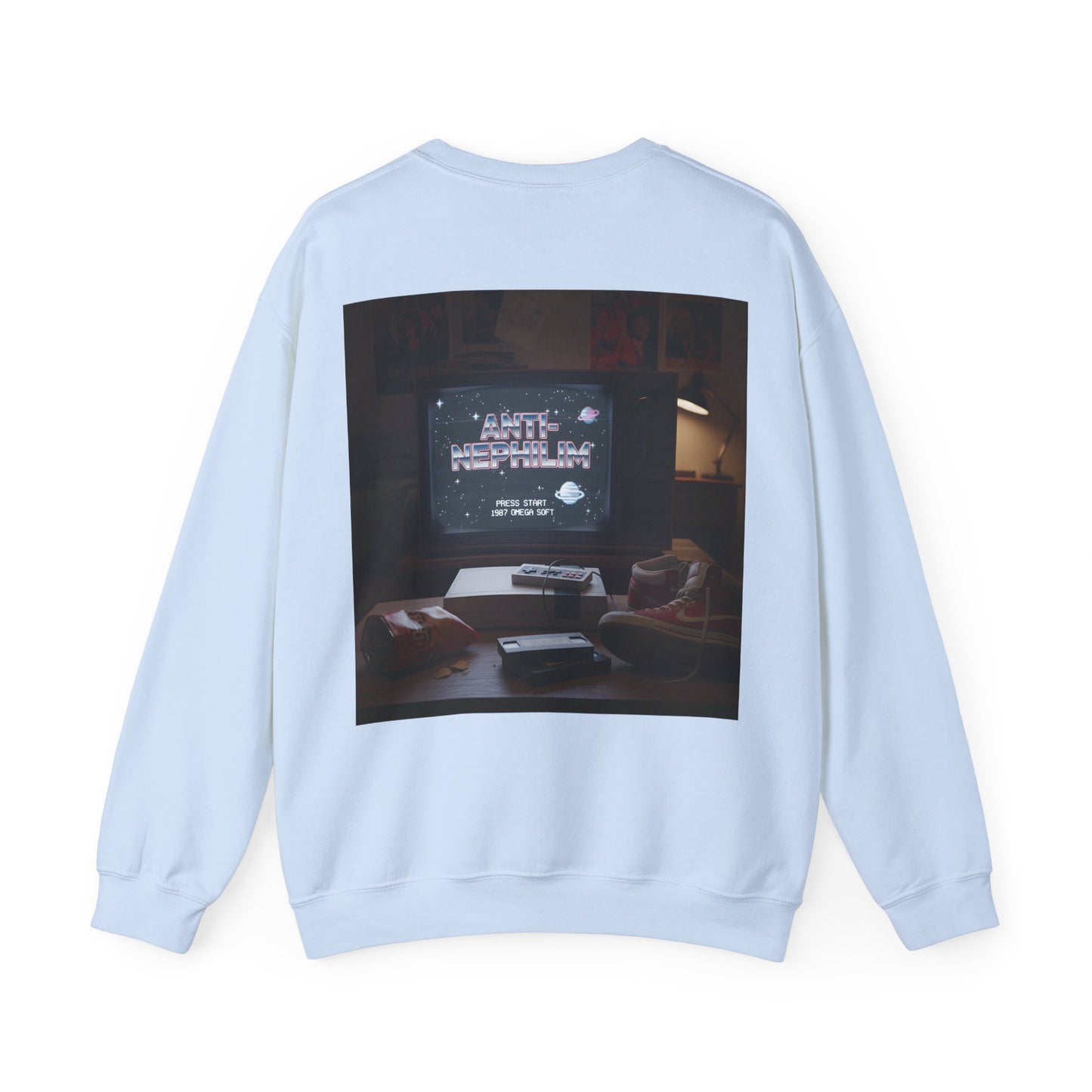 Retro gamer anti-nephilim sweatshirt (unisex), Kirk Ave. Apparel