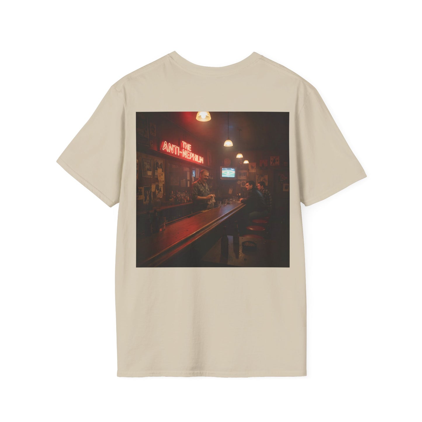 Neon bar scene anti nephilim t shirt —  Kirk Ave. Apparel
