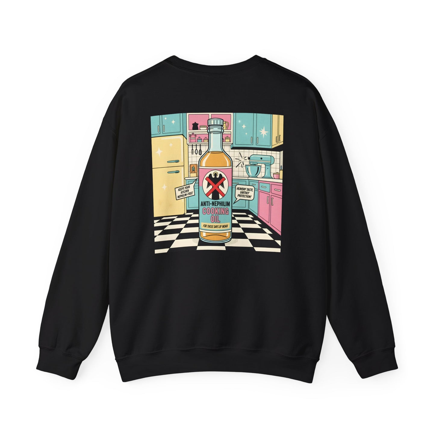 Retro kitchen anti nephilim sweatshirt (unisex), Kirk Ave. Apparel