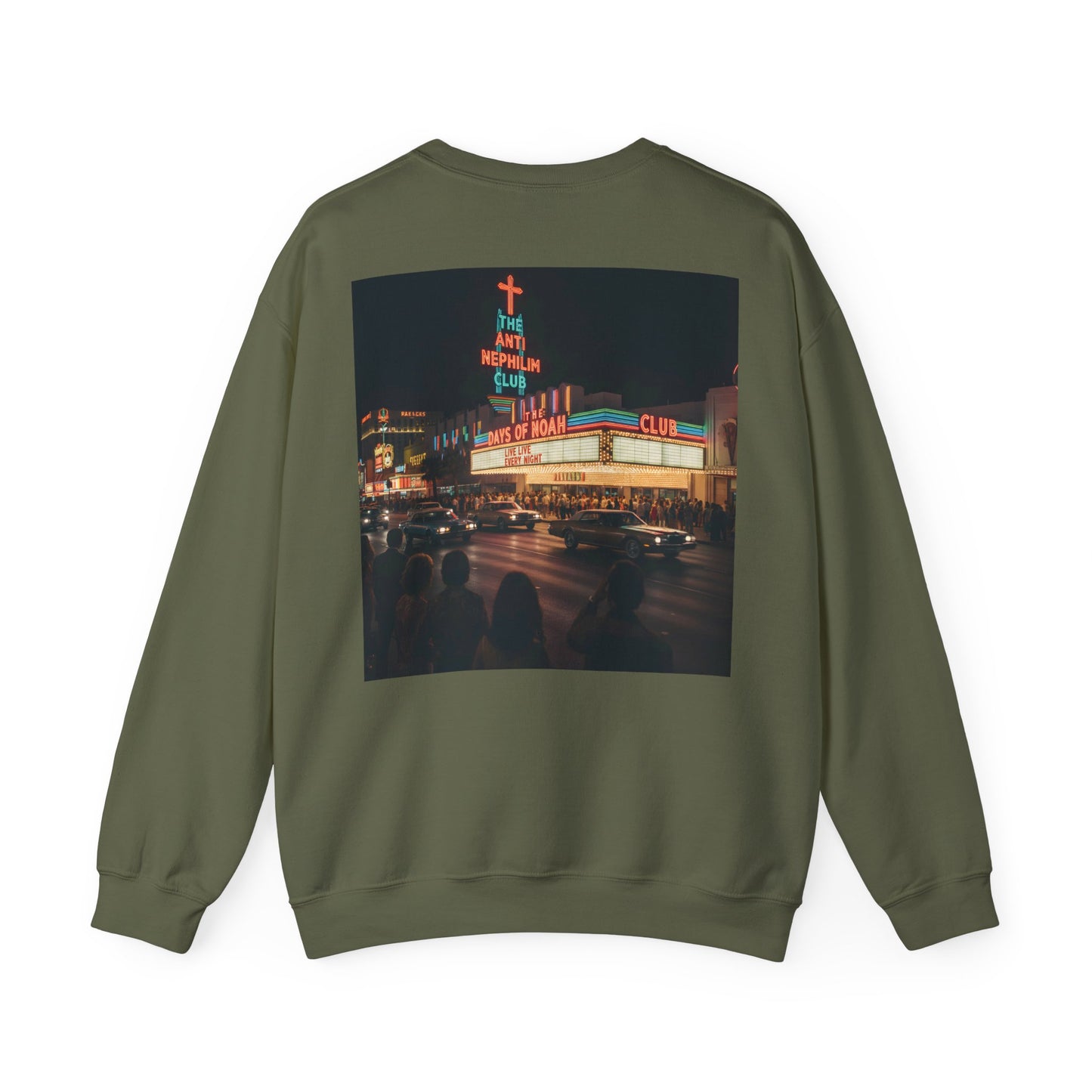 Vintage casino anti nephilim sweatshirt (unisex), Kirk Ave. Apparel
