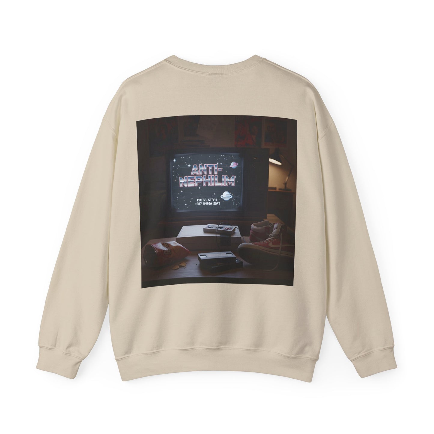 Retro gamer anti-nephilim sweatshirt (unisex), Kirk Ave. Apparel