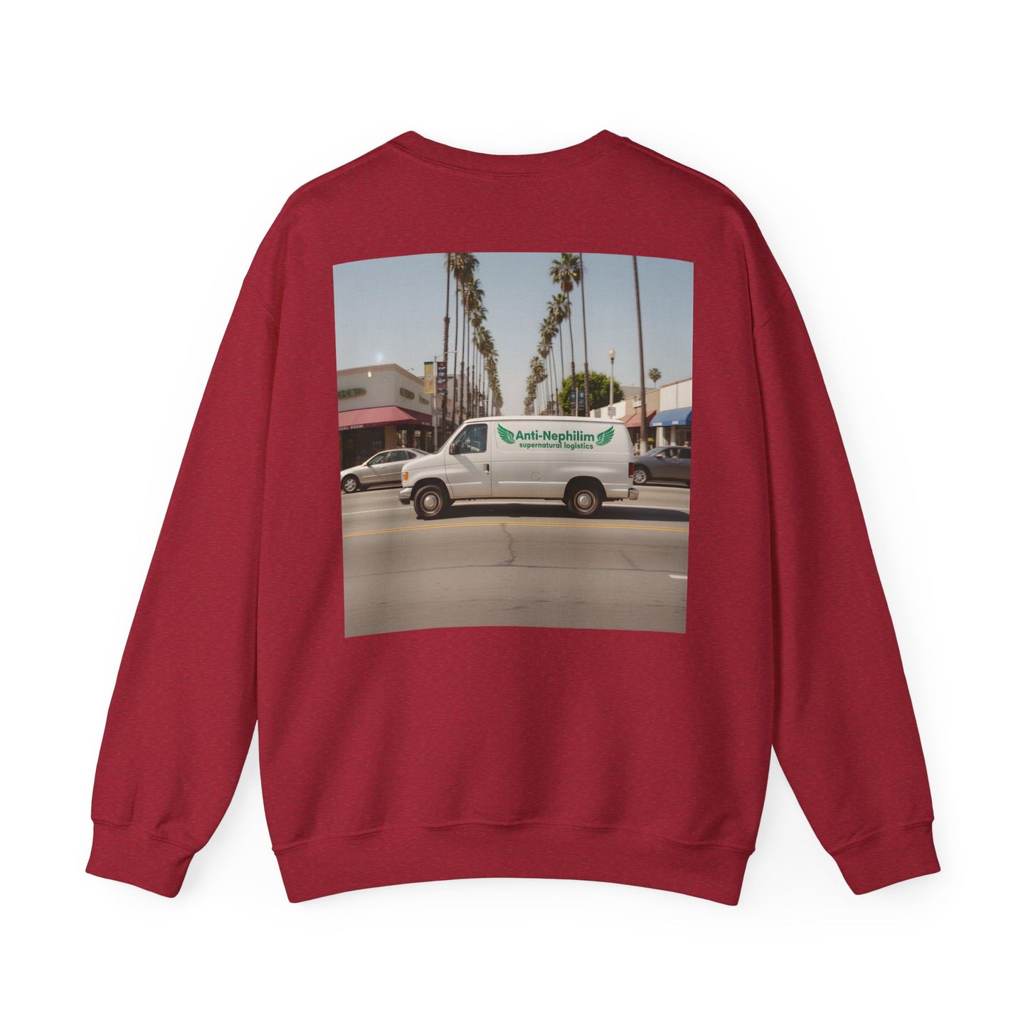 90s California Van anti-nephilim sweatshirt (unisex), Kirk Ave. Apparel