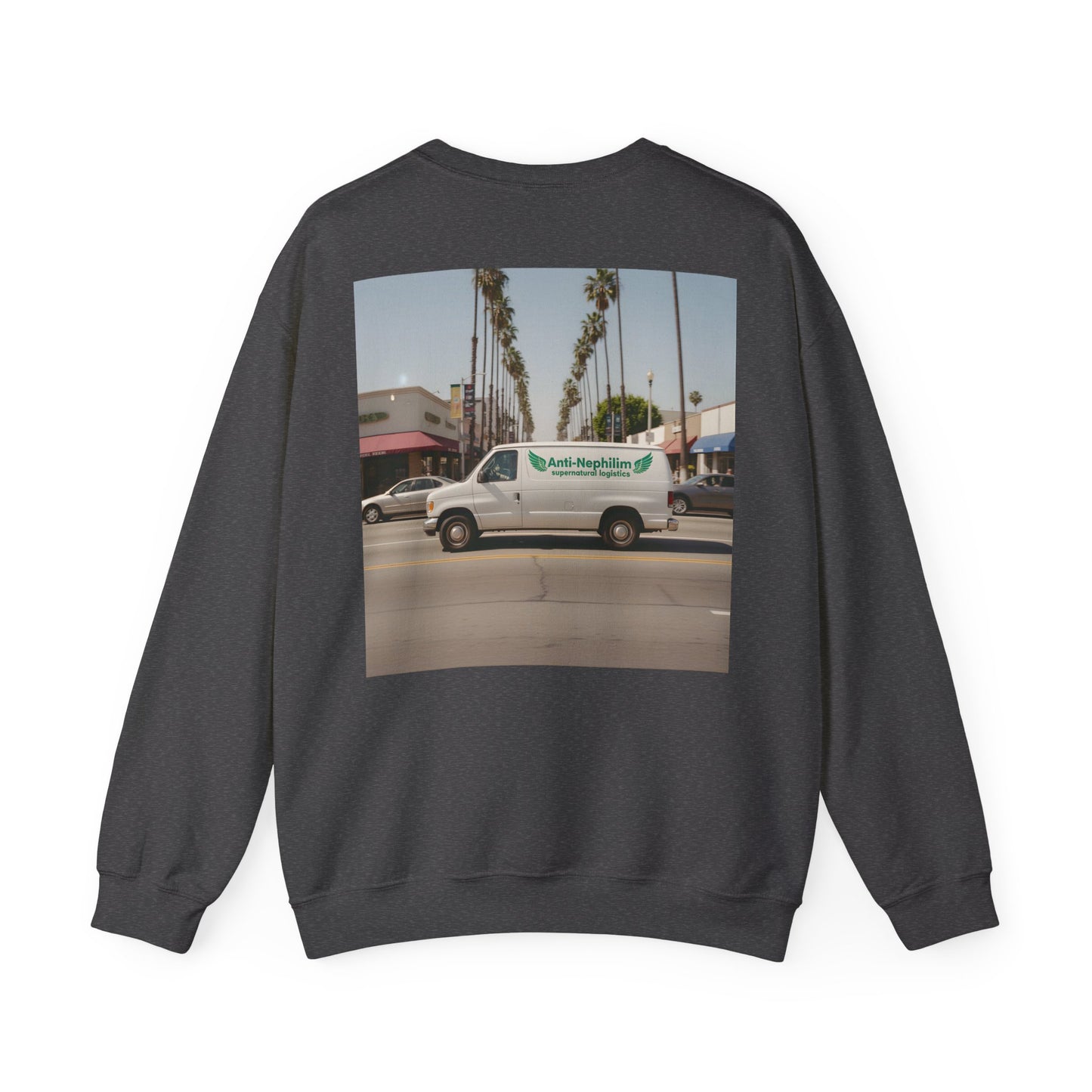 90s California Van anti-nephilim sweatshirt (unisex), Kirk Ave. Apparel