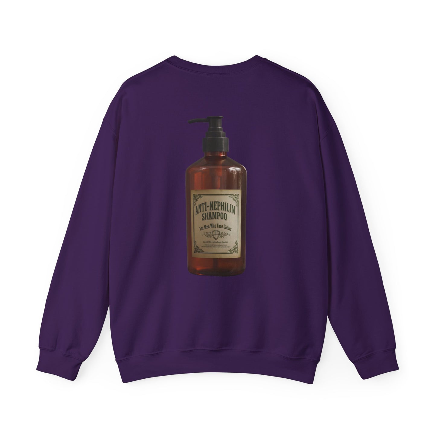 Anti nephilim shampoo sweatshirt (unisex), Kirk Ave. Apparel