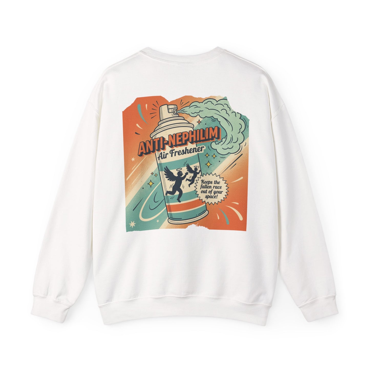 Retro anti nephilim air freshener sweatshirt (unisex), Kirk Ave. Apparel