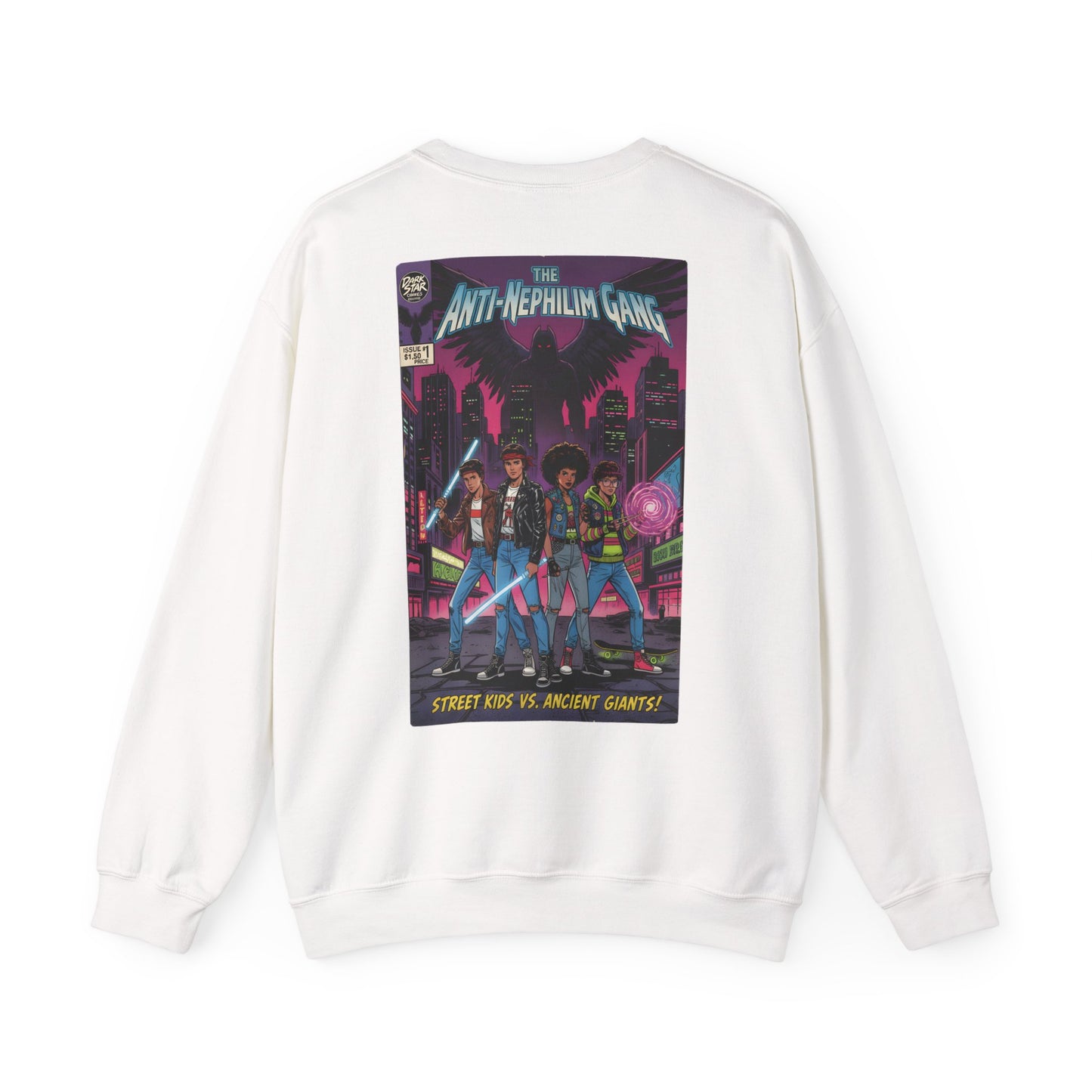 Retro comic anti nephilim sweatshirt (unisex), Kirk Ave. Apparel