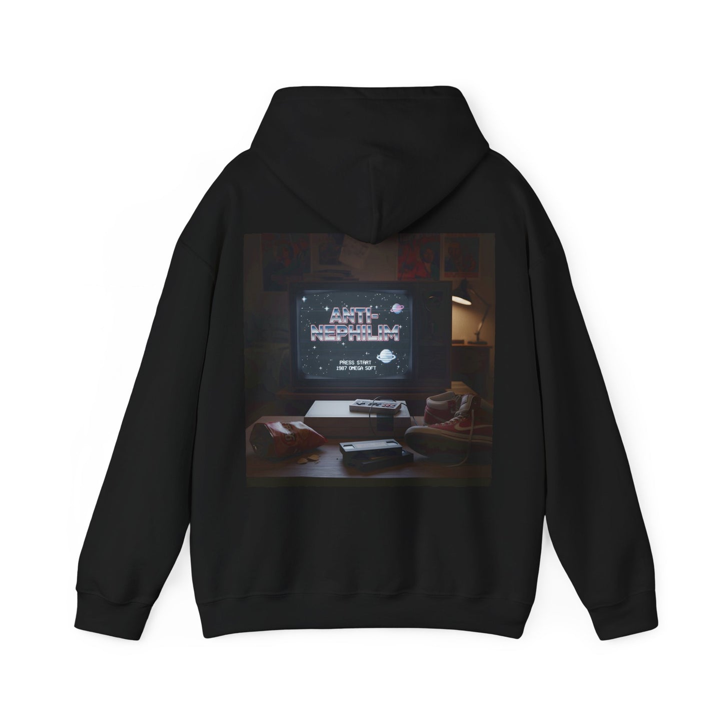 Retro gamer anti-nephilim hoodie (unisex), Kirk Ave. Apparel