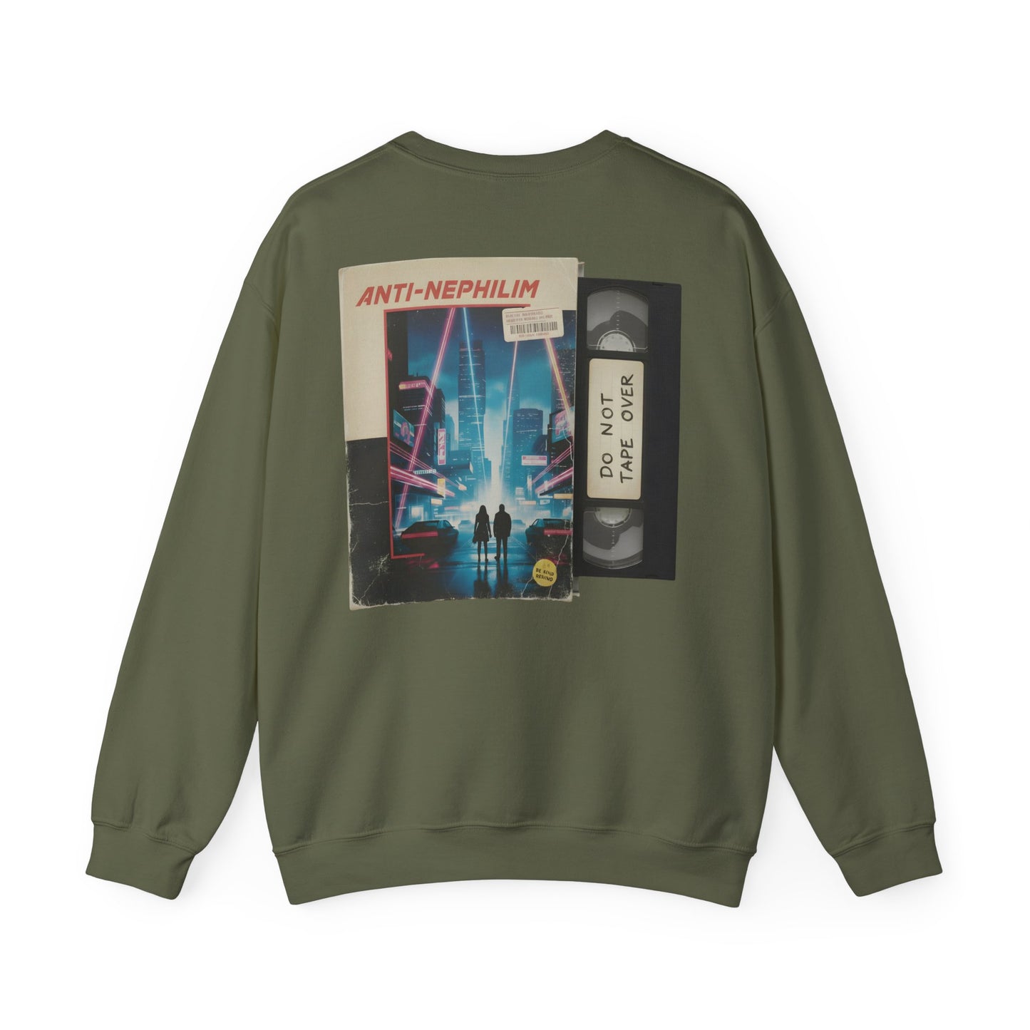 Retro vhs sci-fi anti nephilim sweatshirt (unisex), Kirk Ave. Apparel