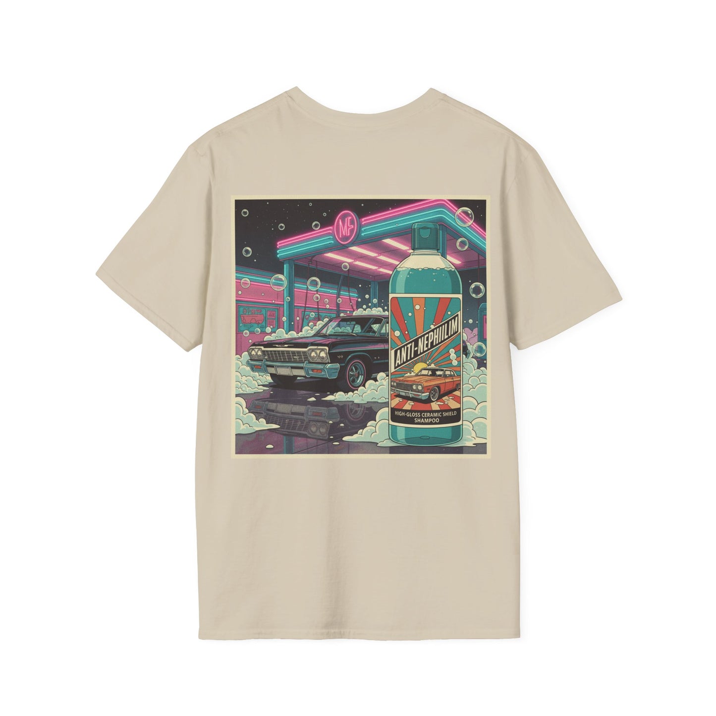 Retro neon car wash t shirt - Kirk Ave. Apparel