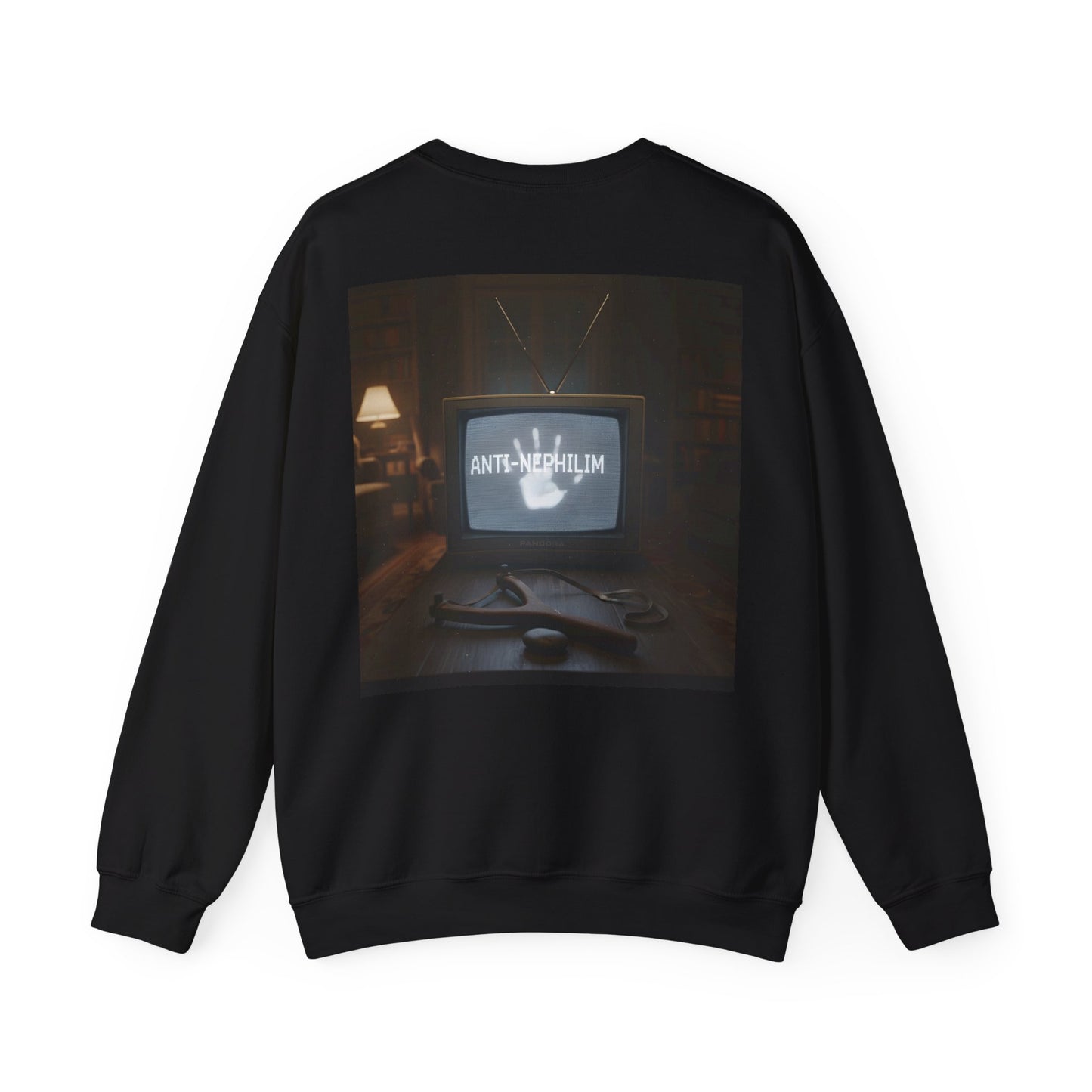 Retro TV anti nephilim sweatshirt (unisex), Kirk Ave. Apparel