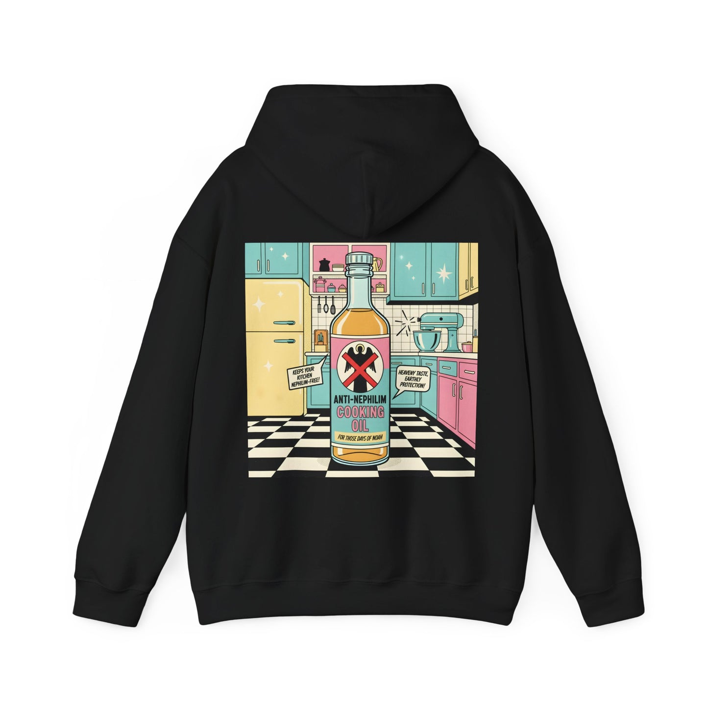 Retro kitchen anti nephilim hoodie (unisex), Kirk Ave. Apparel