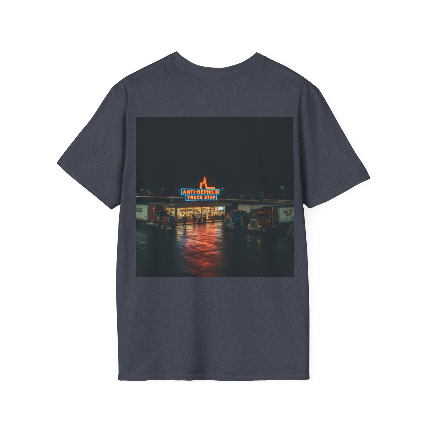 Retro truck stop anti nephilim t shirt (unisex), Kirk Ave. Apparel