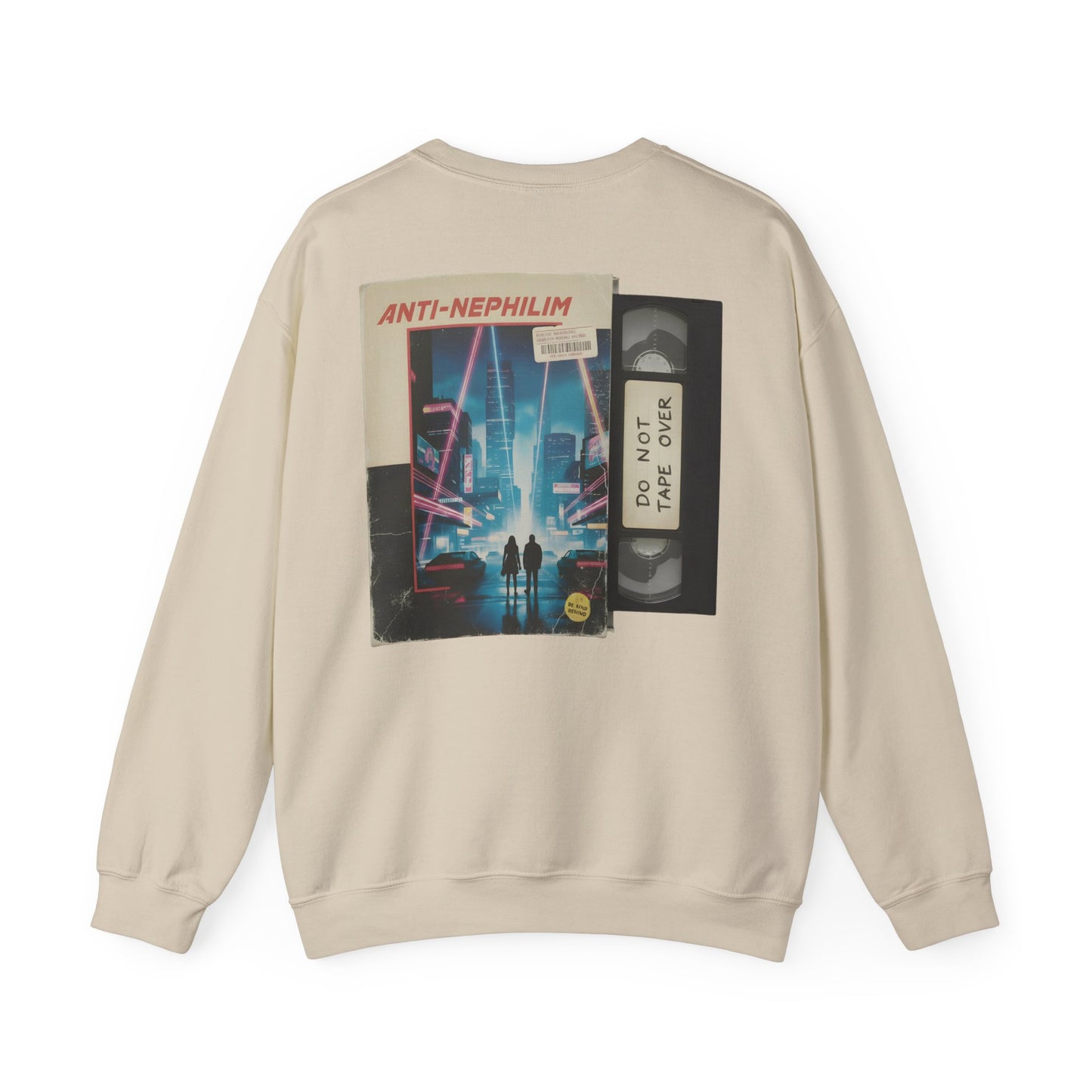 Retro vhs sci-fi anti nephilim sweatshirt (unisex), Kirk Ave. Apparel