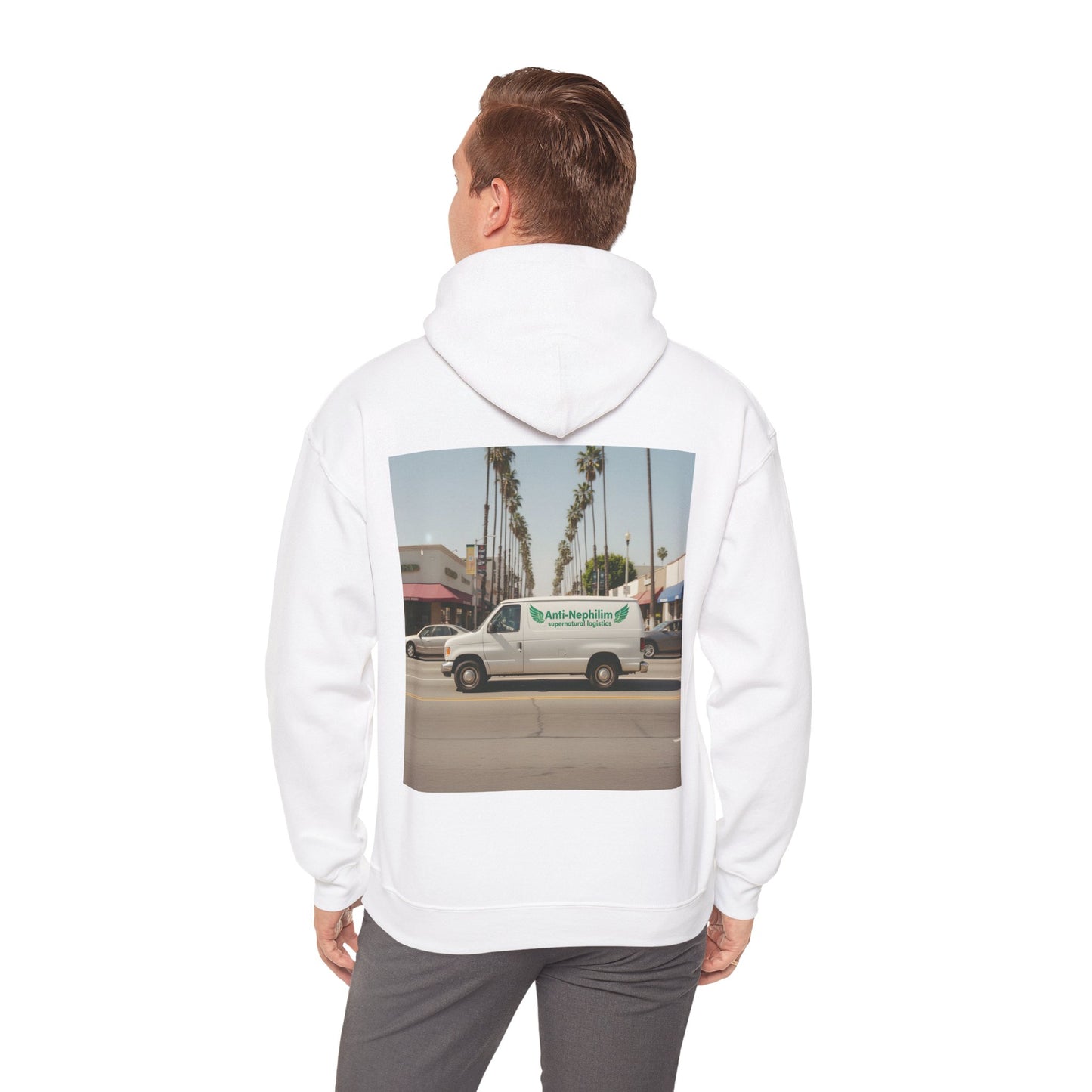 90s California Van anti-nephilim hoodie (unisex), Kirk Ave. Apparel